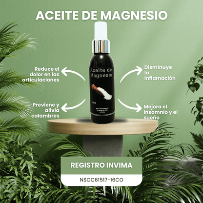 Aceite de Magnesio | 100% Magnesio Topico