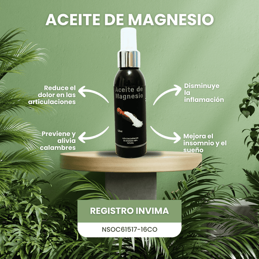 Aceite de Magnesio | 100% Magnesio Topico