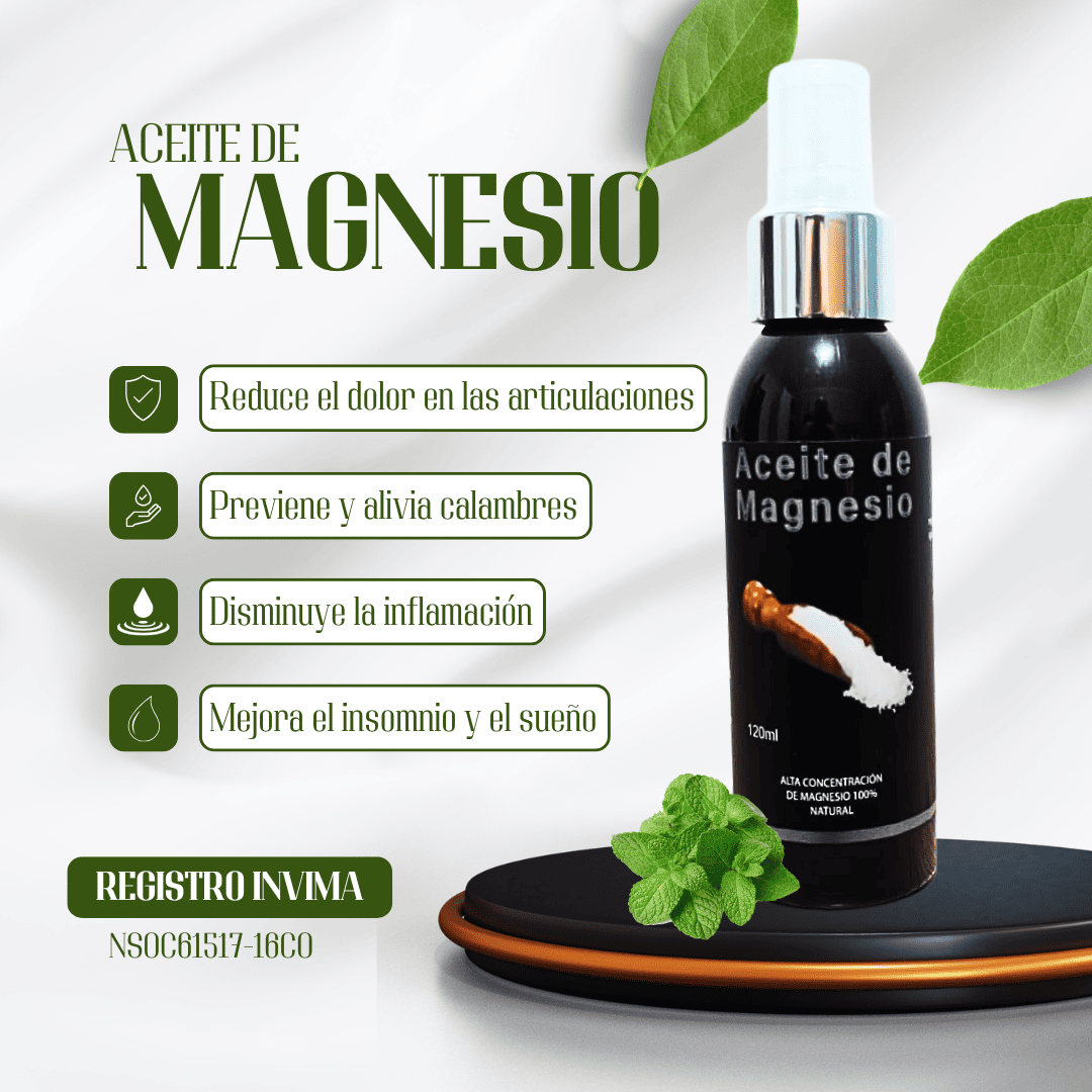 Aceite de Magnesio | 100% Magnesio Topico