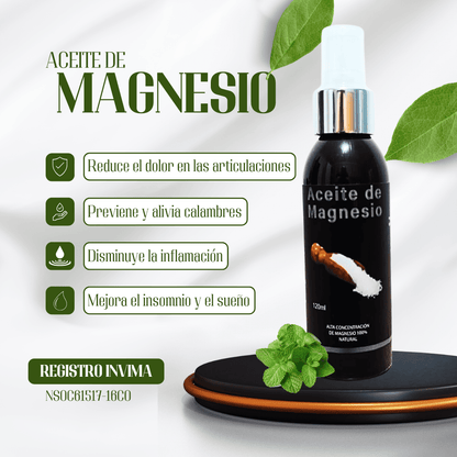 Aceite de Magnesio | 100% Magnesio Topico