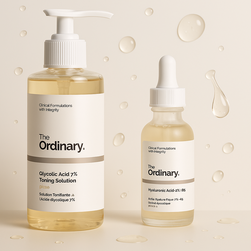 Combo Ácido Glicólico + Ácido Hialurónico de The Ordinary: