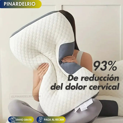 KIT DUERMEBIEN: Almohada Cervical Ortopedica + Cojin EntrePiernas