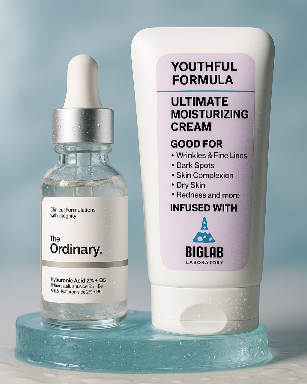 Tratamiento Intensivo: Serum Ordinary + Crema Reparadora BIGLAB