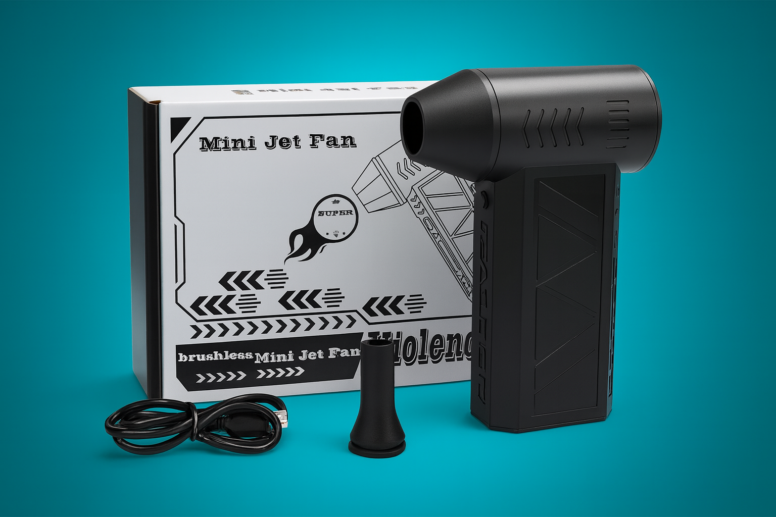 Mini Jet Fan 130K RPM – Aire Industrial Portátil